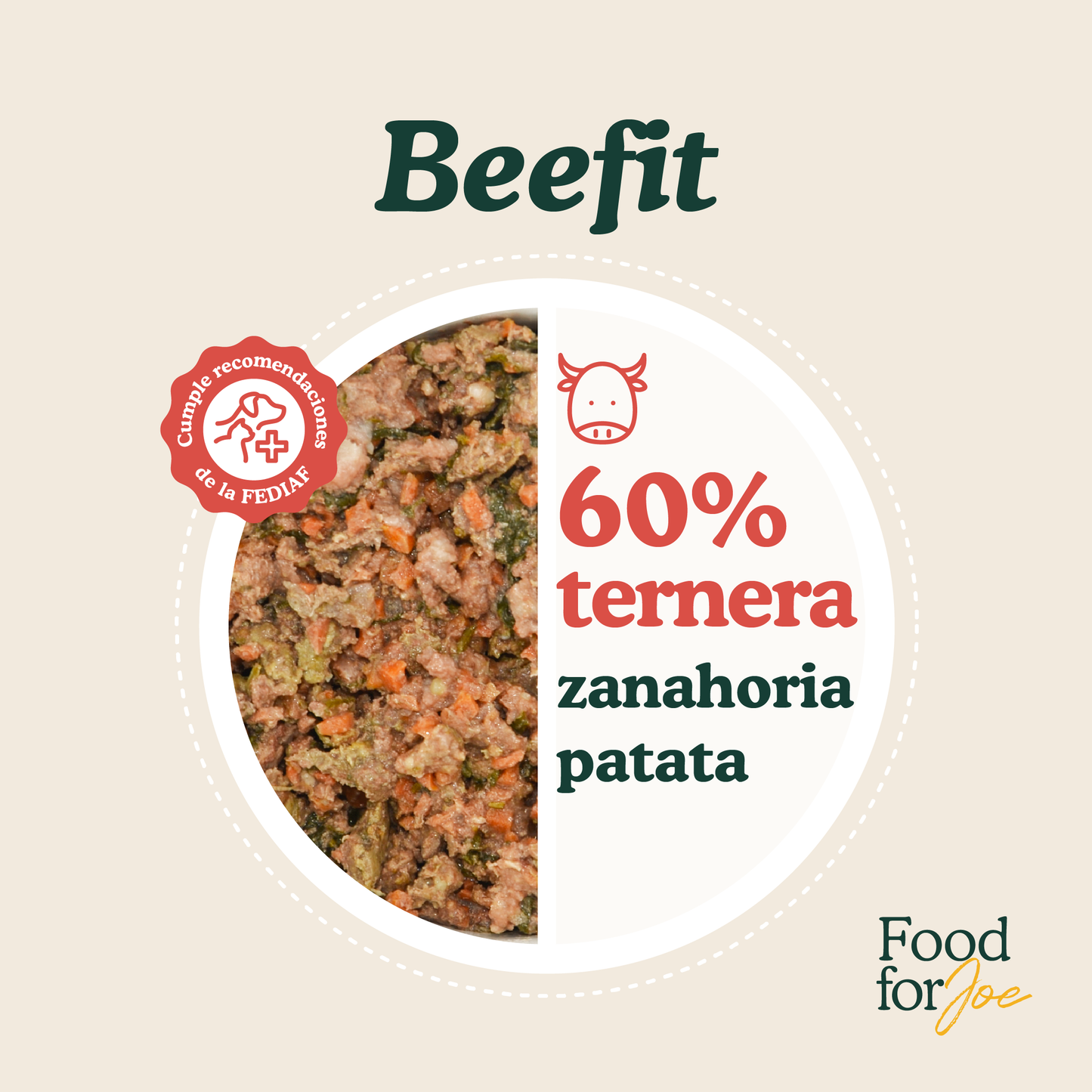 Beefit - menú de ternera para perros 200g