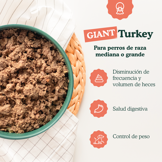 Giant Pavo 1200 gr - Receta de pavo para perros medianos y grandes